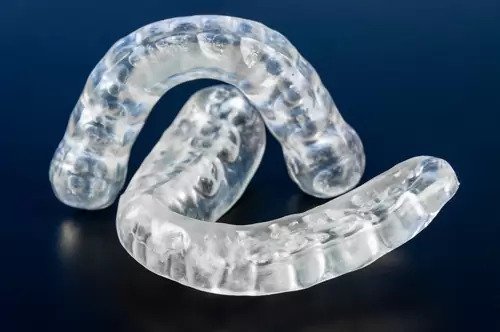 Hard acrylic night guard for teeth grinding
